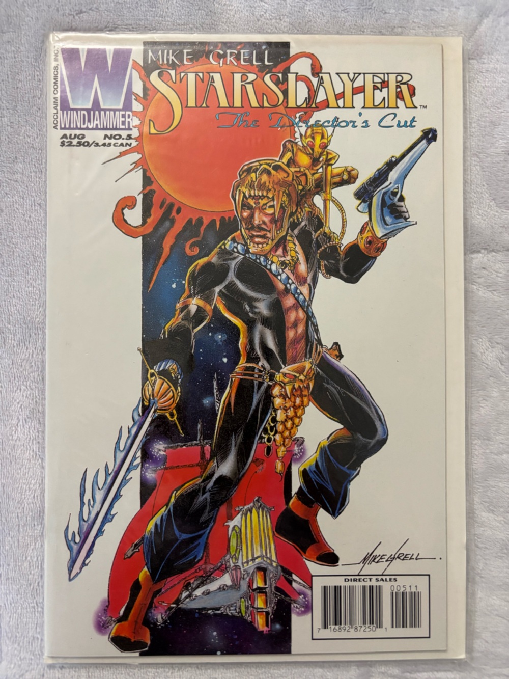 Starslayer #2 Mike Grell Director's Cut 1995  - Judge Dredd Ad EXCELLENT